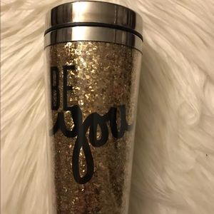 “Be You” Gold Glitter Tumbler
